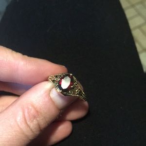 Palm beach jewelry size 7 gold electroplate ring